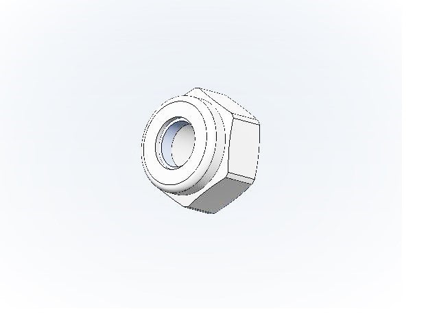 SELF LOCK NUT M5 H5 WR8 GALVANIZED