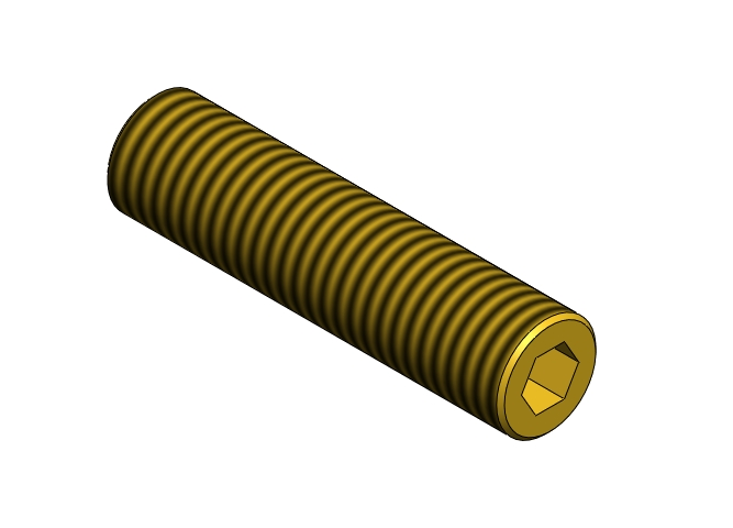 SOCKET GRUB SCREW M5X20 BRASS DIN913
