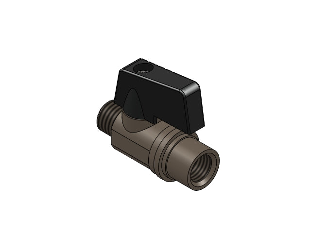 BALL VALVE G1/8F-R1/8M BRASS TREATED