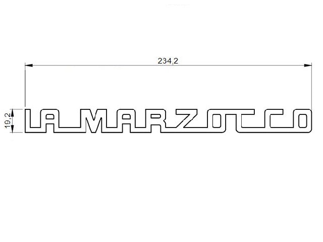 LOGO LA MARZOCCO 234MM LCS RED