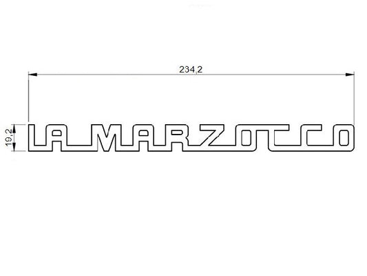 LOGO LA MARZOCCO 234MM LCS RED