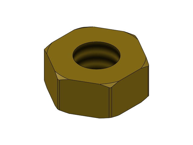 NUT M4 H3 WR7 BRASS