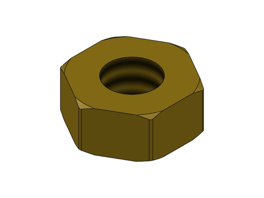 NUT M4 H3 WR7 BRASS