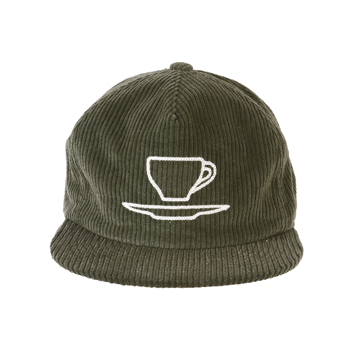 OLIVE CORDUROY HAT