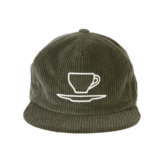 OLIVE CORDUROY HAT