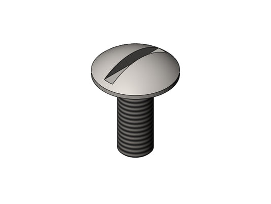 SCREW M4X10 MUSHROOM SLOTTED HEAD S/S
