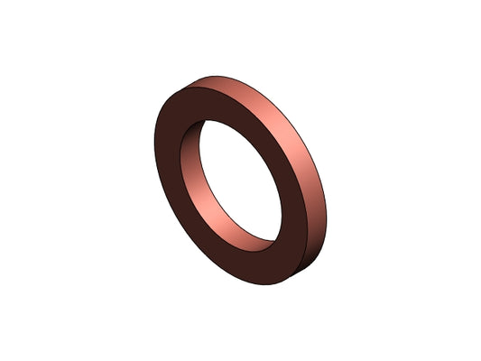 WASHER 8,3X12X1,5 COPPER