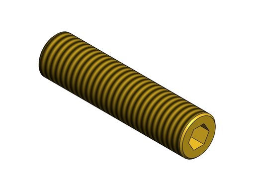 SOCKET GRUB SCREW M5X20 BRASS DIN913