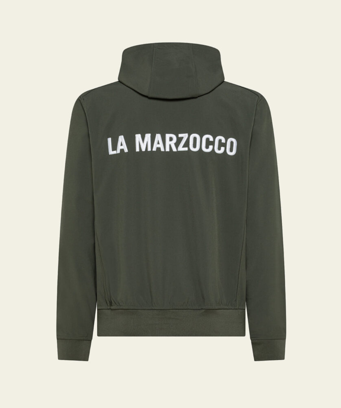 military green softshell jacket