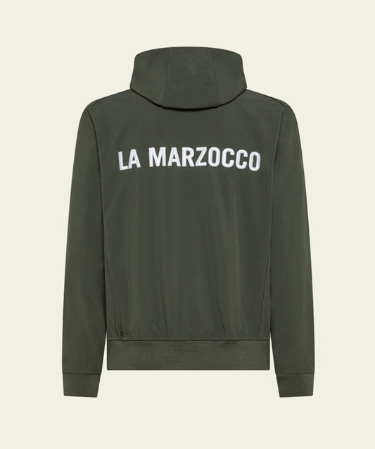 military green softshell jacket