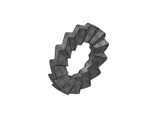 TOOTH LOCK WASHER 4X8X1 GALVANIZED